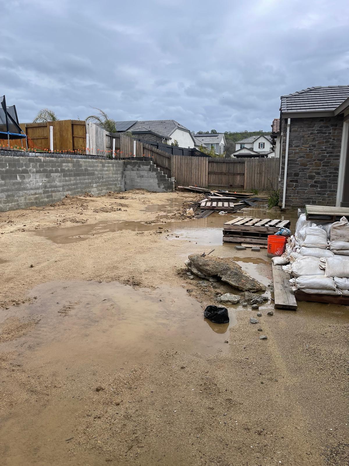 Before view of Hillside Linear Retreat