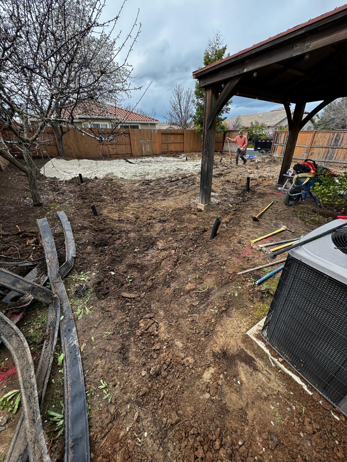 Before view of The Pavilion Yard